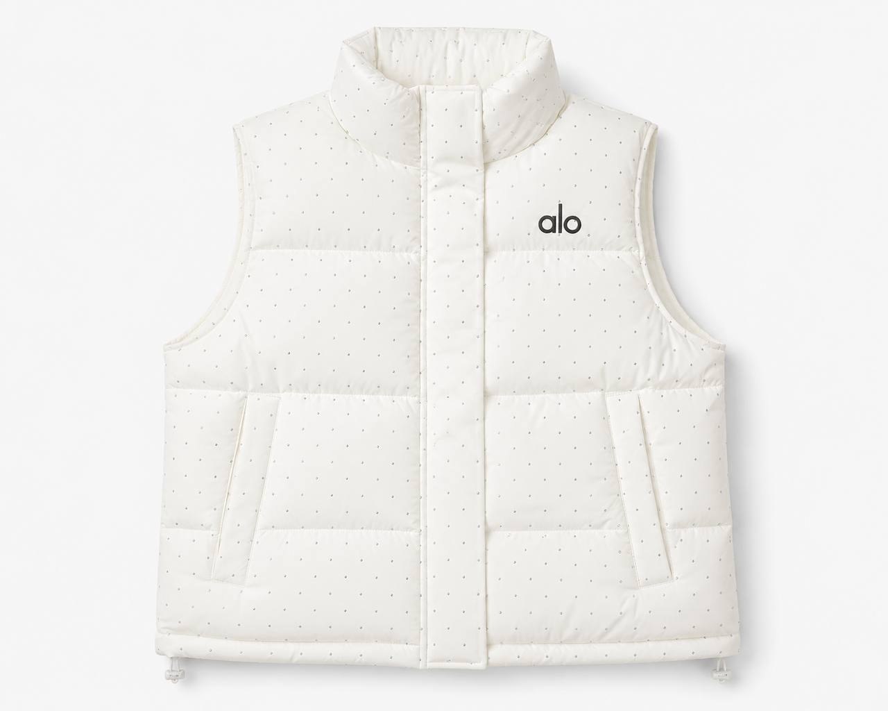 Alo Yoga rhinestone-embellished puffer vest