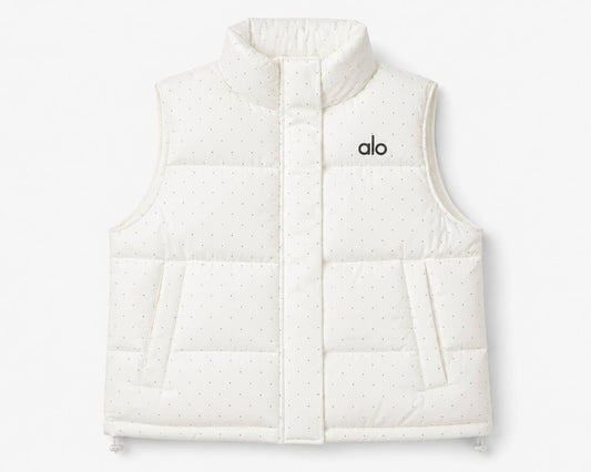 Alo Yoga rhinestone-embellished puffer vest