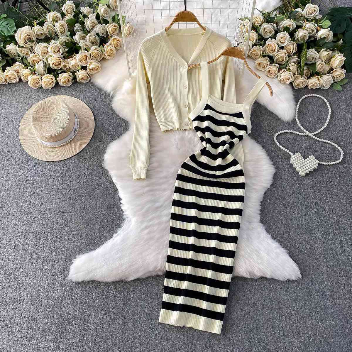 Two-piece knitted co-ord set