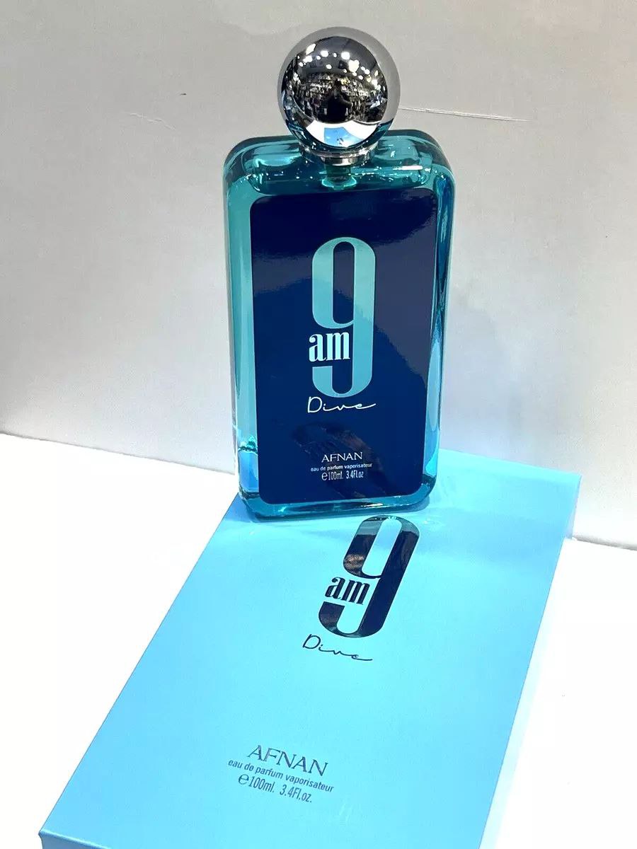 Afnan 9am Dive
 Eau De Parfum Spray 3.4oz (100 ml)
 Brand New Item