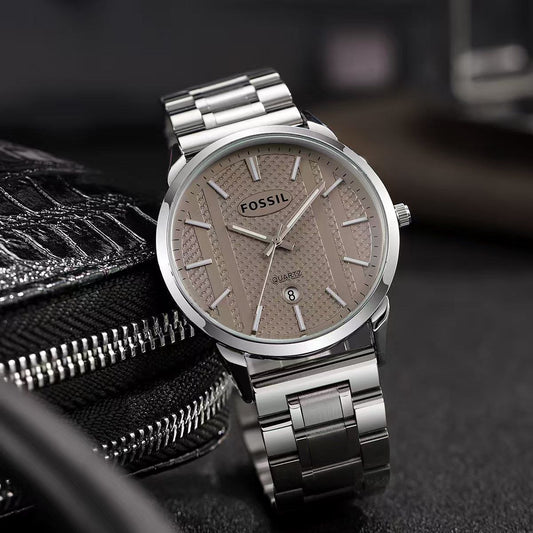 Fossil Quartz stainless steel men's watch