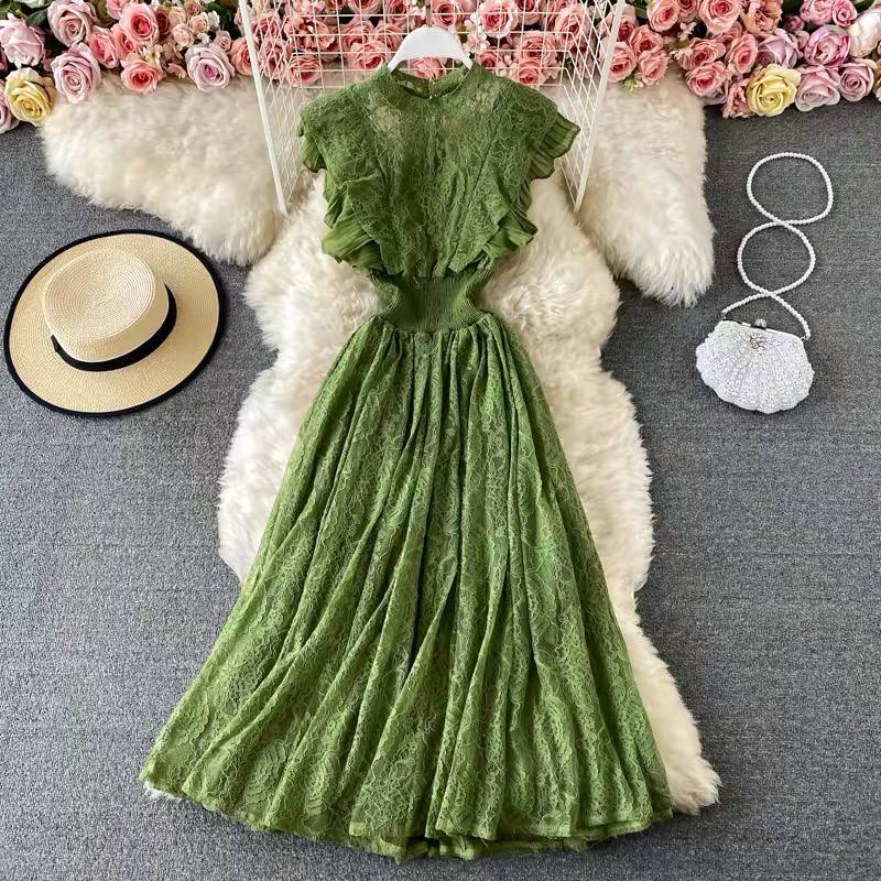 French vintage-style lace dress