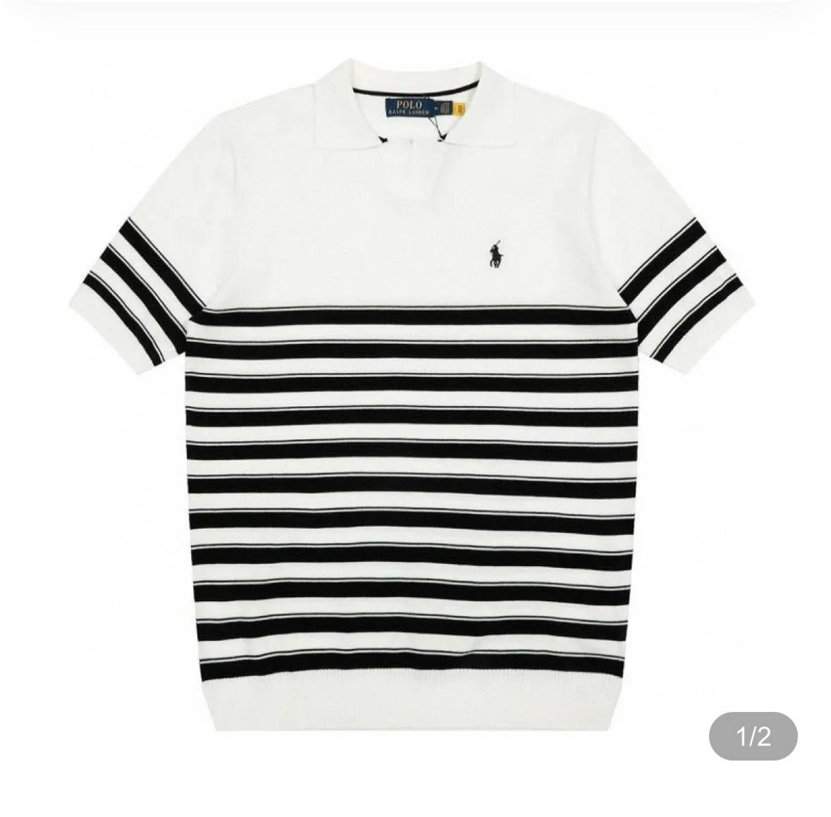 Polo Ralph Lauren Striped Knitted Polo Shirt