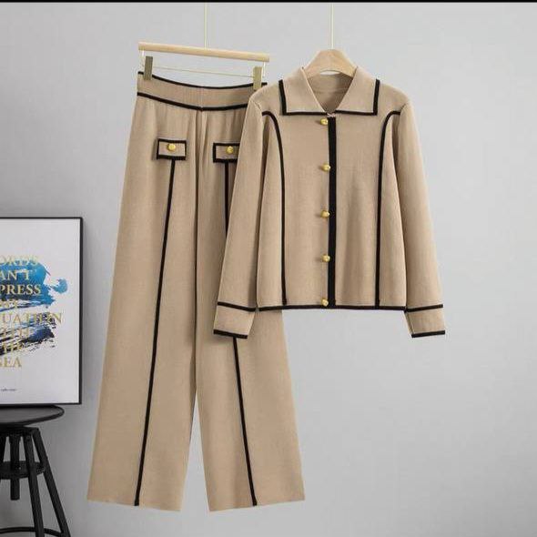 Women new knitted two-piece set